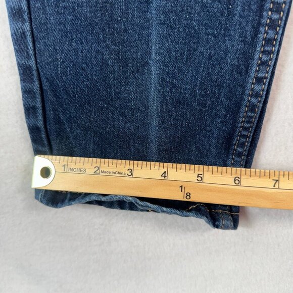 Levis Jeans Mens 31 Blue 511 Slim Straight Mid Rise Dark Wash Stretch - Picture 11 of 13